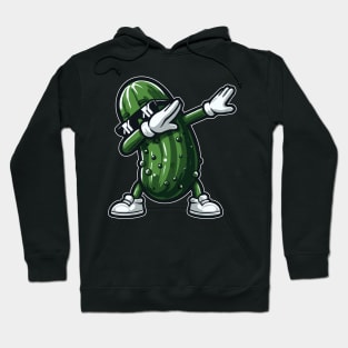 Dabbing Pickle Dab Cucumber Dill Pickle Funny Hoodie